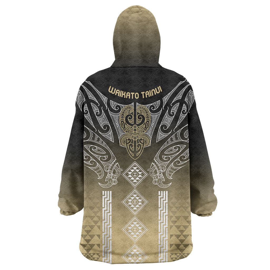 Aotearoa Maori Iwi Heritage Wearable Blanket Hoodie Waikato Tainui Parauri