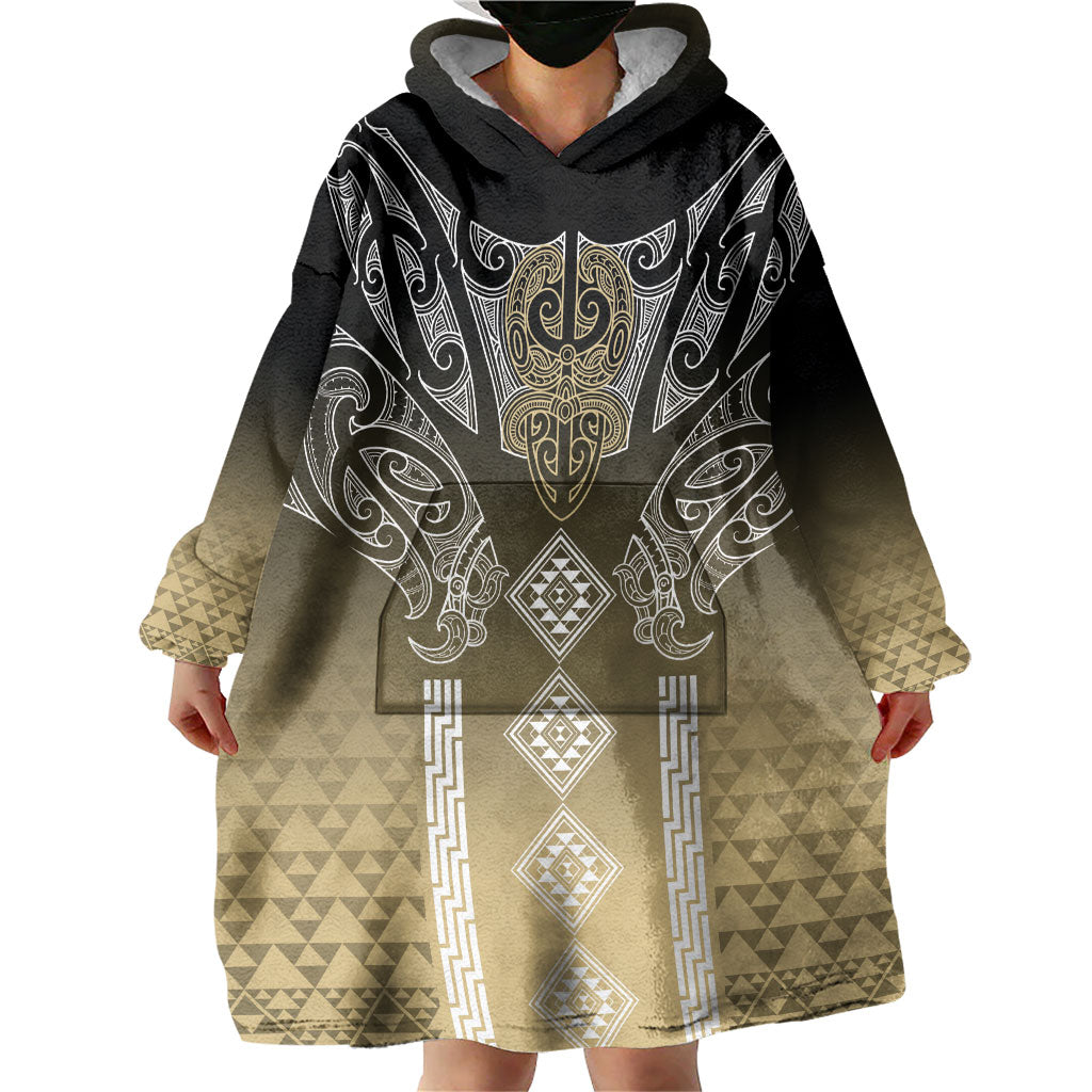 Aotearoa Maori Iwi Heritage Wearable Blanket Hoodie Waikato Tainui Parauri