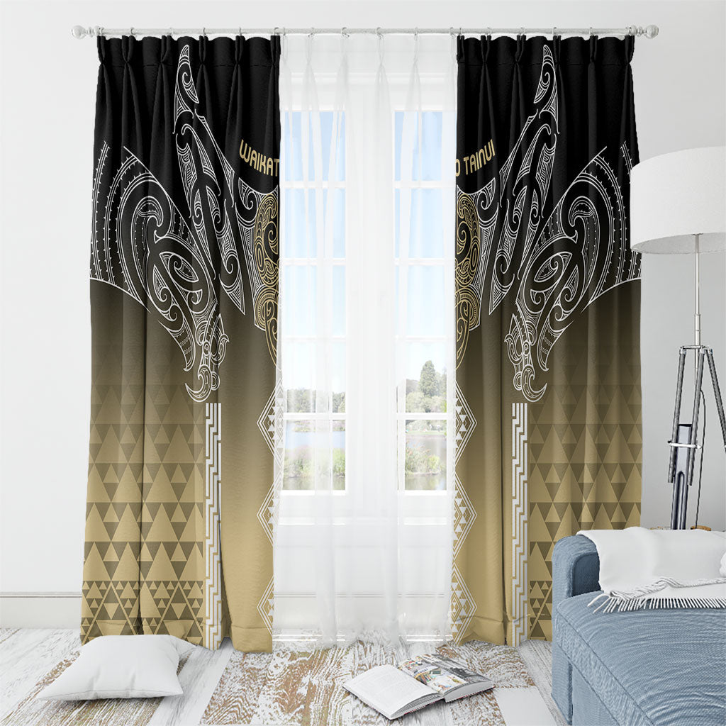 Aotearoa Maori Iwi Heritage Window Curtain Waikato Tainui Parauri