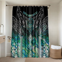 Aotearoa Maori Iwi Heritage Bathroom Set Ngati Kahungunu Paua Shell Turquoise