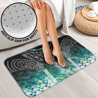 Aotearoa Maori Iwi Heritage Bathroom Set Ngati Kahungunu Paua Shell Turquoise