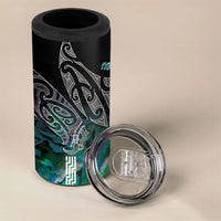 Aotearoa Maori Iwi Heritage 4 in 1 Can Cooler Tumbler Ngati Kahungunu Paua Shell Turquoise