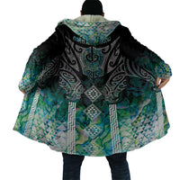 Aotearoa Maori Iwi Heritage Cloak Ngati Kahungunu Paua Shell Turquoise