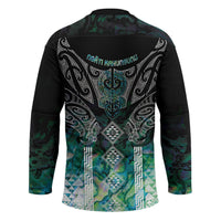 Aotearoa Maori Iwi Heritage Hockey Jersey Ngati Kahungunu Paua Shell Turquoise