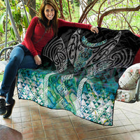 Aotearoa Maori Iwi Heritage Quilt Ngati Kahungunu Paua Shell Turquoise