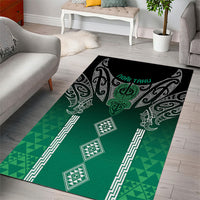 Aotearoa Maori Iwi Heritage Area Rug Ngai Tahu Pounamu Green