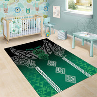 Aotearoa Maori Iwi Heritage Area Rug Ngai Tahu Pounamu Green