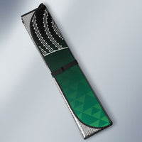Aotearoa Maori Iwi Heritage Auto Sun Shade Ngai Tahu Pounamu Green