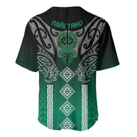 Aotearoa Maori Iwi Heritage Baseball Jersey Ngai Tahu Pounamu Green