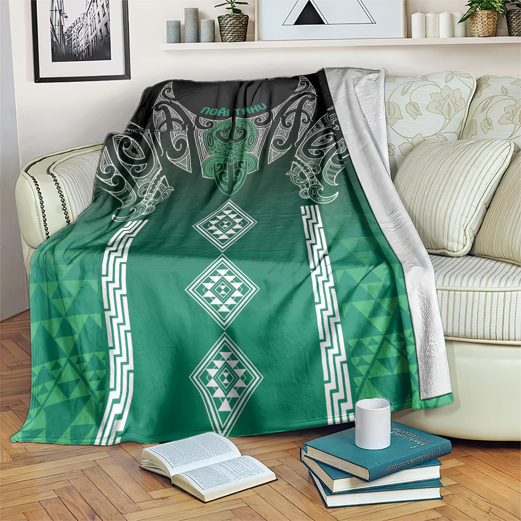 Aotearoa Maori Iwi Heritage Blanket Ngai Tahu Pounamu Green