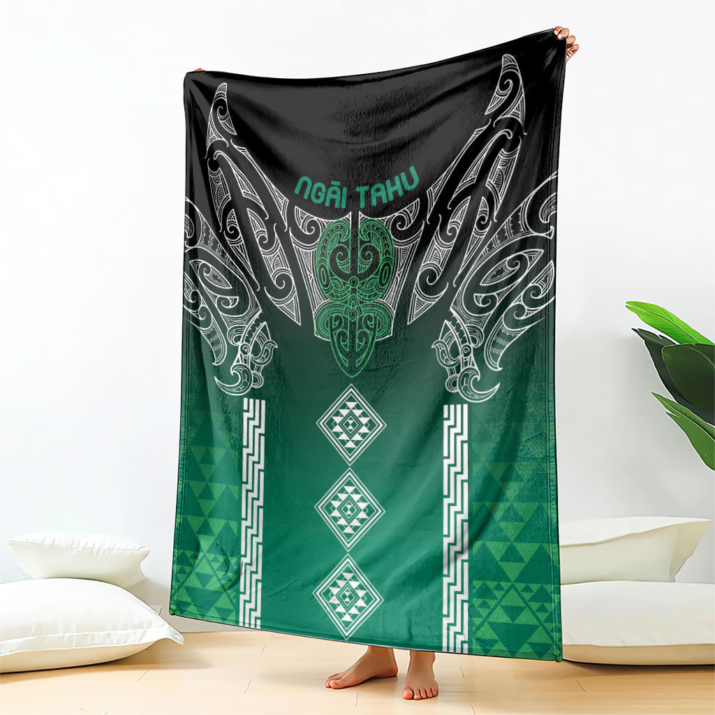Aotearoa Maori Iwi Heritage Blanket Ngai Tahu Pounamu Green