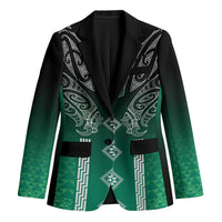 Aotearoa Maori Iwi Heritage Blazer Ngai Tahu Pounamu Green