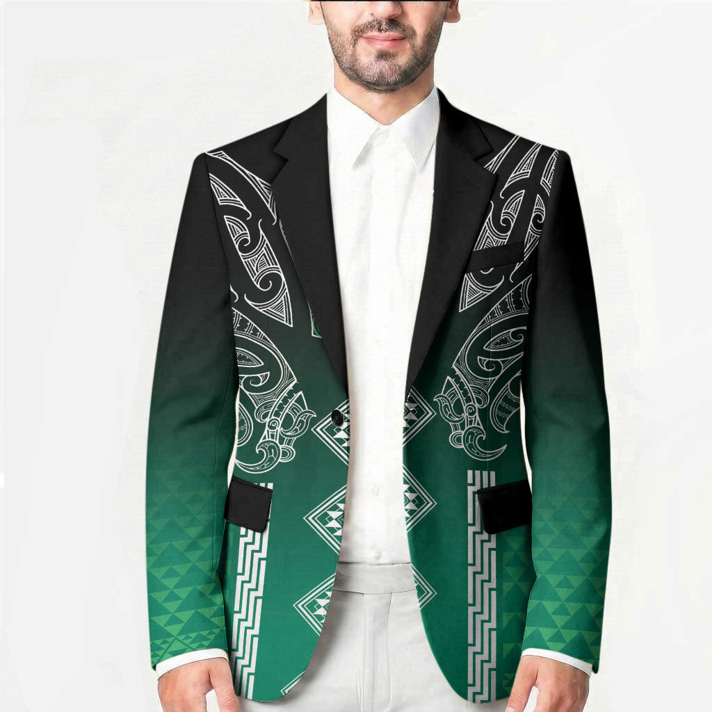 Aotearoa Maori Iwi Heritage Blazer Ngai Tahu Pounamu Green
