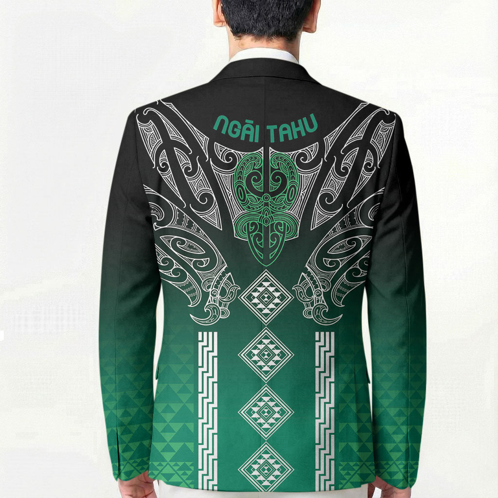 Aotearoa Maori Iwi Heritage Blazer Ngai Tahu Pounamu Green
