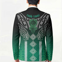 Aotearoa Maori Iwi Heritage Blazer Ngai Tahu Pounamu Green