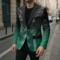 Aotearoa Maori Iwi Heritage Blazer Ngai Tahu Pounamu Green