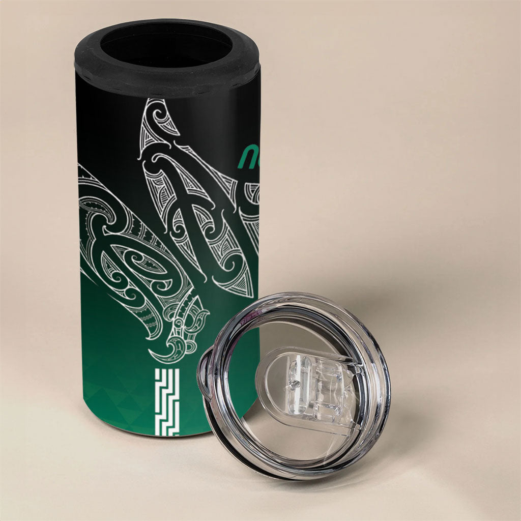 Aotearoa Maori Iwi Heritage 4 in 1 Can Cooler Tumbler Ngai Tahu Pounamu Green