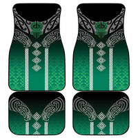 Aotearoa Maori Iwi Heritage Car Mats Ngai Tahu Pounamu Green