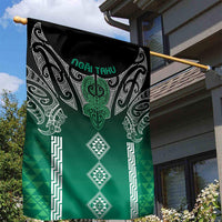 Aotearoa Maori Iwi Heritage Garden Flag Ngai Tahu Pounamu Green