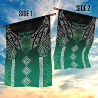 Aotearoa Maori Iwi Heritage Garden Flag Ngai Tahu Pounamu Green