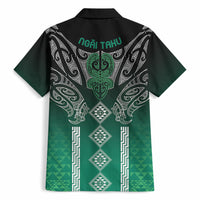 Aotearoa Maori Iwi Heritage Hawaiian Shirt Ngai Tahu Pounamu Green