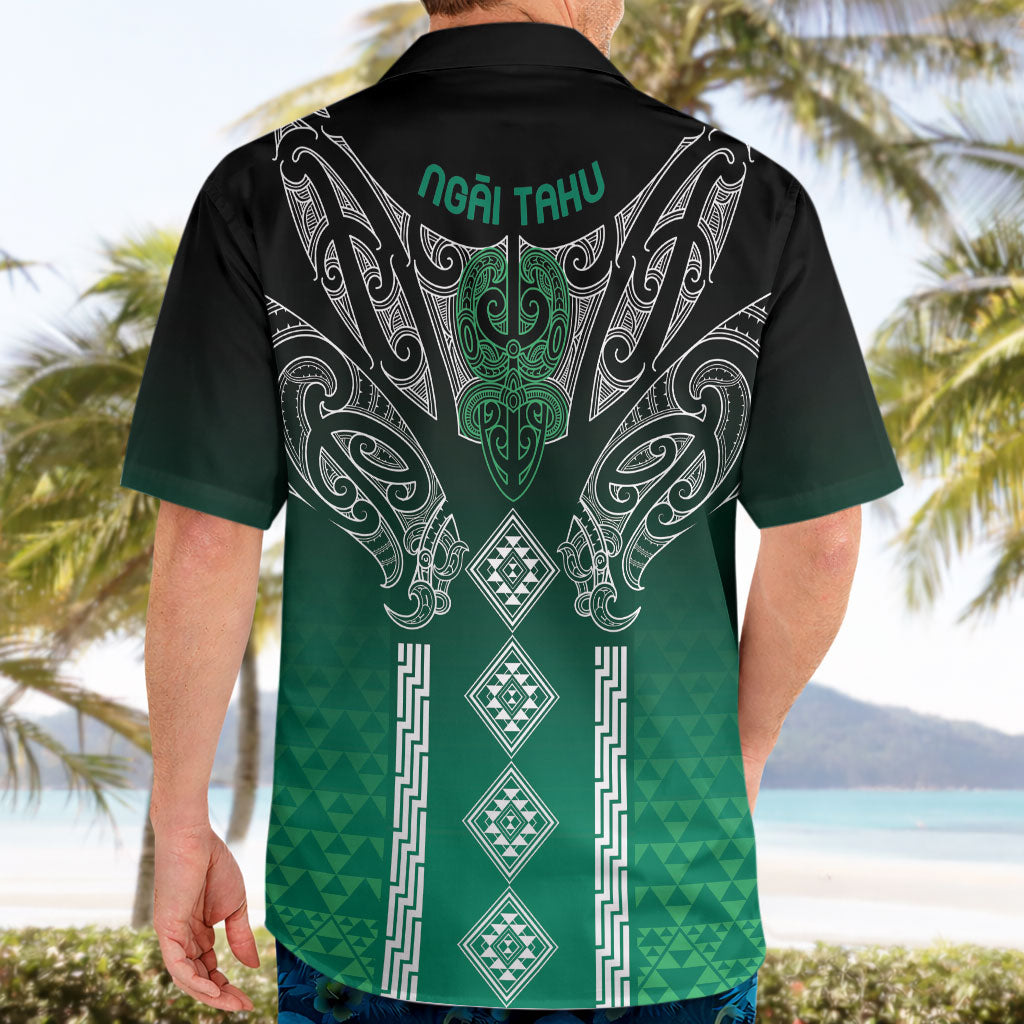 Aotearoa Maori Iwi Heritage Hawaiian Shirt Ngai Tahu Pounamu Green