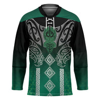 Aotearoa Maori Iwi Heritage Hockey Jersey Ngai Tahu Pounamu Green
