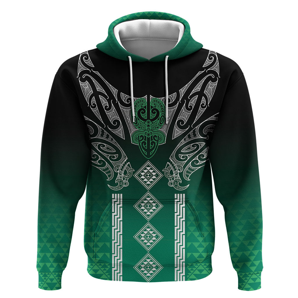 Aotearoa Maori Iwi Heritage Hoodie Ngai Tahu Pounamu Green