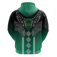 Aotearoa Maori Iwi Heritage Hoodie Ngai Tahu Pounamu Green