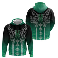 Aotearoa Maori Iwi Heritage Hoodie Ngai Tahu Pounamu Green