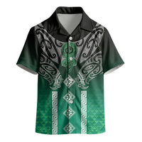 Aotearoa Maori Iwi Heritage Kid Hawaiian Shirt Ngai Tahu Pounamu Green
