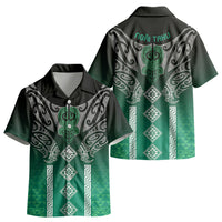 Aotearoa Maori Iwi Heritage Kid Hawaiian Shirt Ngai Tahu Pounamu Green