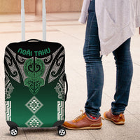 Aotearoa Maori Iwi Heritage Luggage Cover Ngai Tahu Pounamu Green
