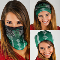 Aotearoa Maori Iwi Heritage Neck Gaiter Ngai Tahu Pounamu Green