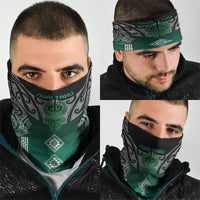 Aotearoa Maori Iwi Heritage Neck Gaiter Ngai Tahu Pounamu Green