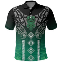 Aotearoa Maori Iwi Heritage Polo Shirt Ngai Tahu Pounamu Green