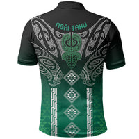 Aotearoa Maori Iwi Heritage Polo Shirt Ngai Tahu Pounamu Green