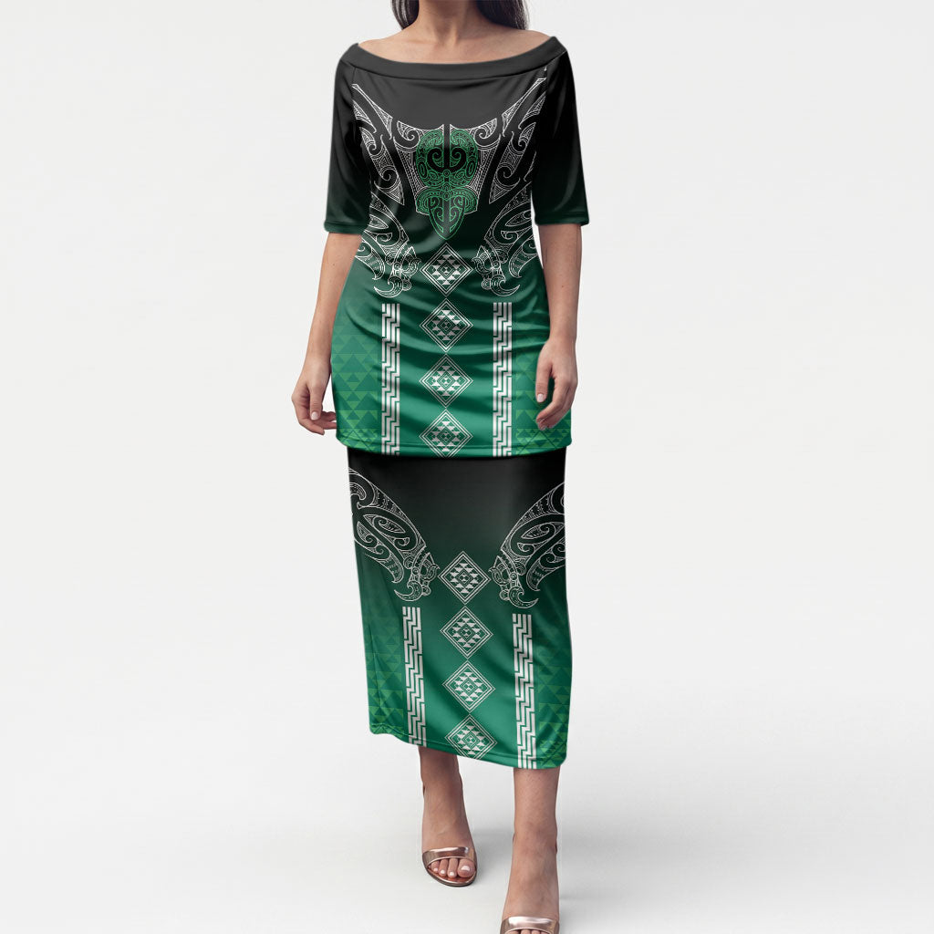 Aotearoa Maori Iwi Heritage Puletasi Ngai Tahu Pounamu Green