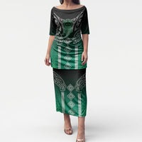 Aotearoa Maori Iwi Heritage Puletasi Ngai Tahu Pounamu Green