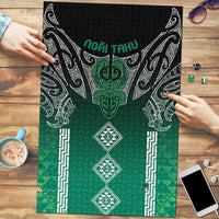 Aotearoa Maori Iwi Heritage Puzzle Ngai Tahu Pounamu Green
