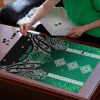 Aotearoa Maori Iwi Heritage Puzzle Ngai Tahu Pounamu Green
