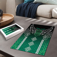 Aotearoa Maori Iwi Heritage Puzzle Ngai Tahu Pounamu Green