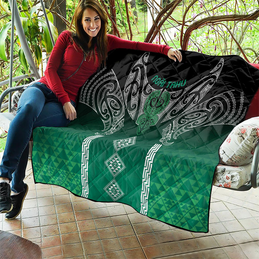 Aotearoa Maori Iwi Heritage Quilt Ngai Tahu Pounamu Green