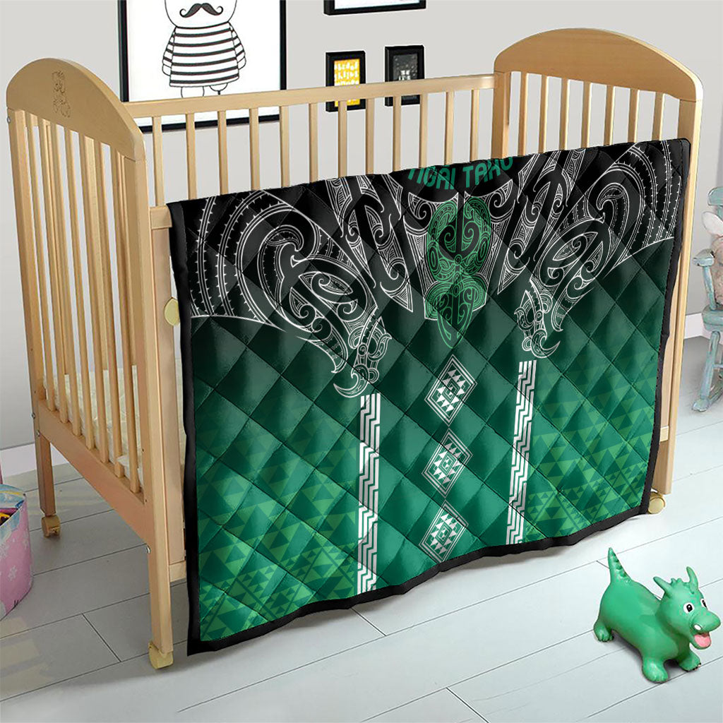 Aotearoa Maori Iwi Heritage Quilt Ngai Tahu Pounamu Green