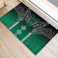Aotearoa Maori Iwi Heritage Rubber Doormat Ngai Tahu Pounamu Green