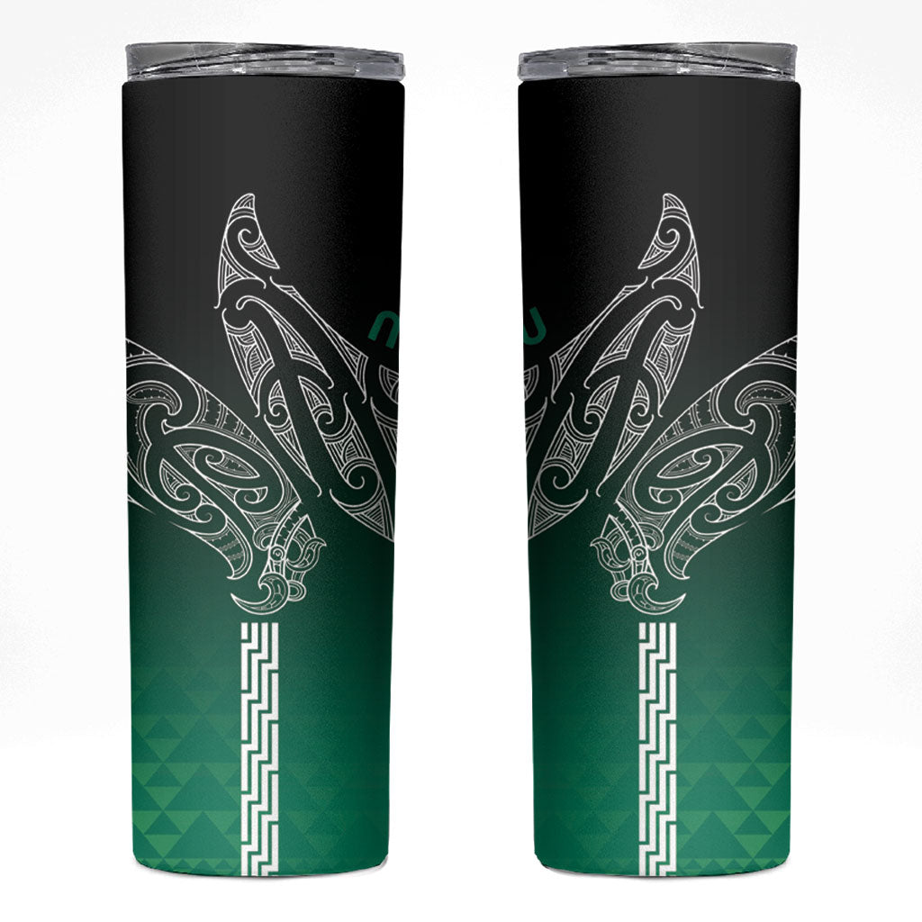 Aotearoa Maori Iwi Heritage Skinny Tumbler Ngai Tahu Pounamu Green