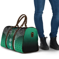 Aotearoa Maori Iwi Heritage Travel Bag Ngai Tahu Pounamu Green