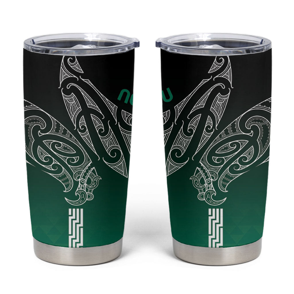Aotearoa Maori Iwi Heritage Tumbler Cup Ngai Tahu Pounamu Green
