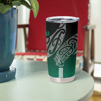 Aotearoa Maori Iwi Heritage Tumbler Cup Ngai Tahu Pounamu Green