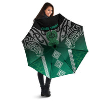 Aotearoa Maori Iwi Heritage Umbrella Ngai Tahu Pounamu Green